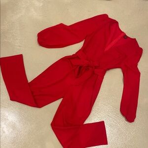 Elegant Red Jumpsuit